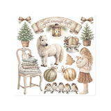 Set Transferibles Rub-On White Christmas Stamperia