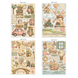 die cuts del junk journal cozy family stamperia