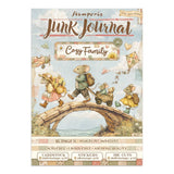 Junk journal pegatinas, recortes, fondos - Cozy Family