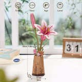 maqueta de madera crafts robotime lirio rosa