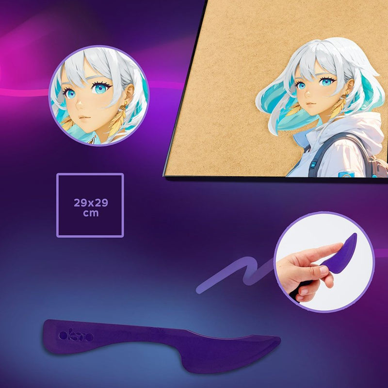 lienzo y herramienta del Kit OKTO 3D Manga air pintar con arcilla