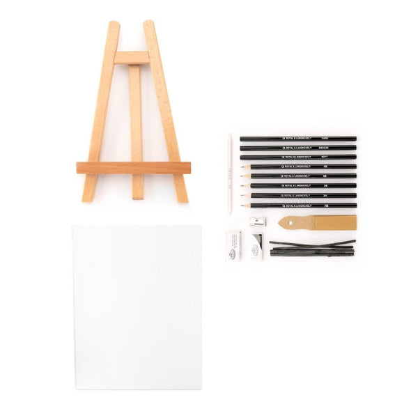 set royal & langnickel para dibujo con caballete