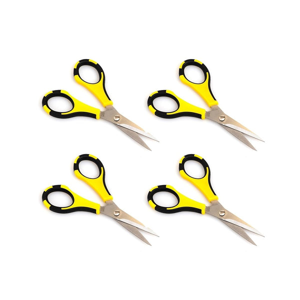 pack 4 tijeras amarillas american crafts