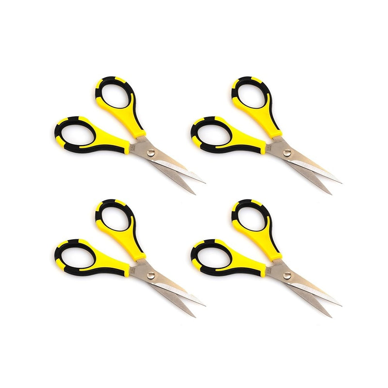 pack 4 tijeras amarillas american crafts