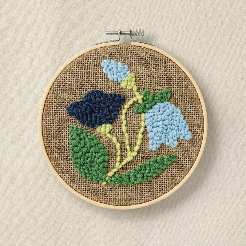 reusltaod final proyecto punch needle DMC bastidor bordado