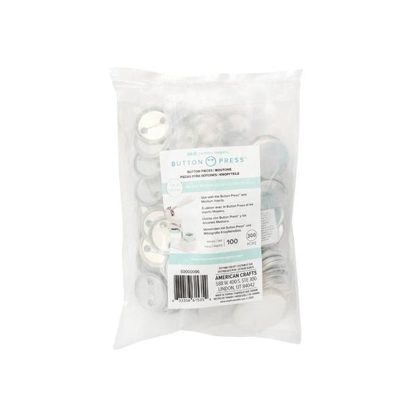 set 100 chapas medianas button press we r