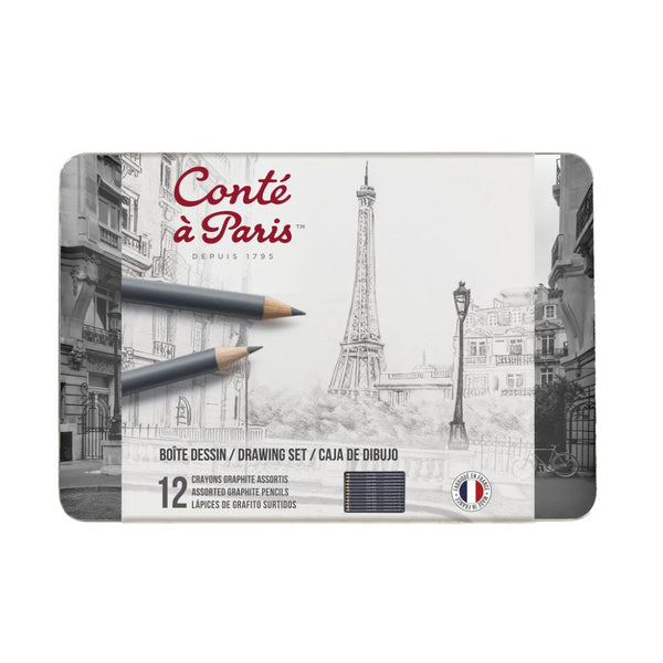 CONTE CAJA METAL GRAPHIC 12 LAP.GRAF.SURT