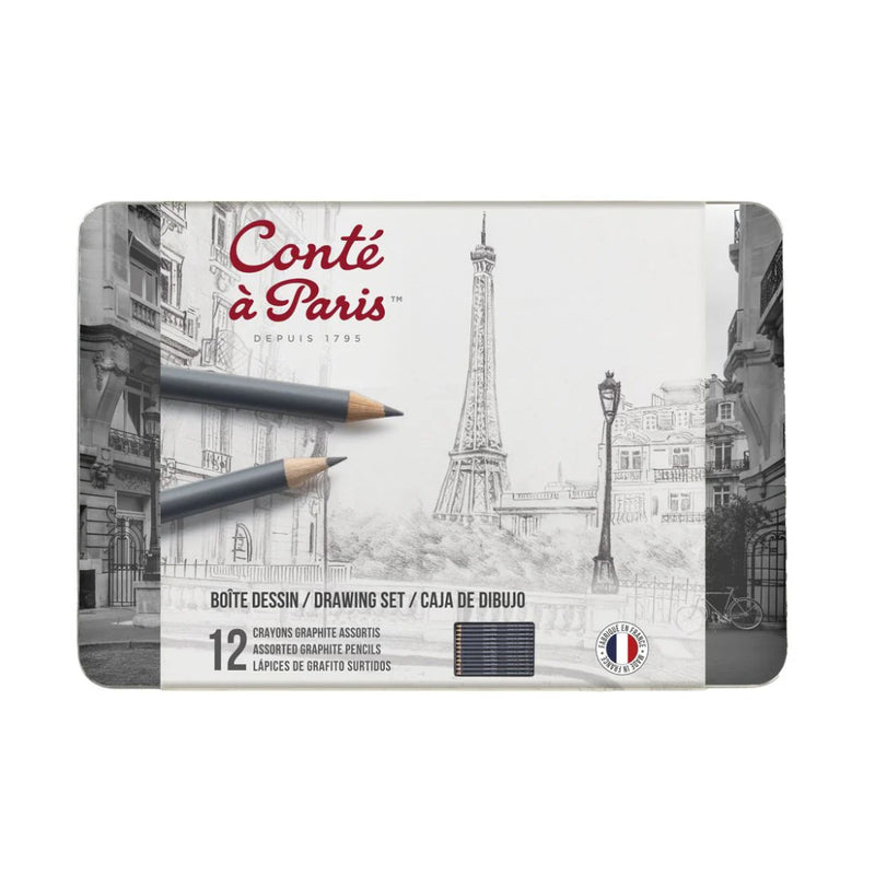 CONTE CAJA METAL GRAPHIC 12 LAP.GRAF.SURT