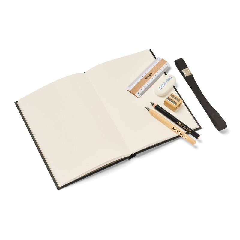 set sketchbook con materiales fabriano boutique