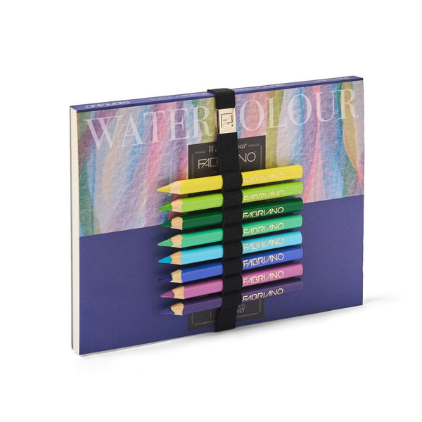 bloc acuarela y lápices fabriano boutique