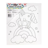 lienzo colour in canvas unicornio hobby craft
