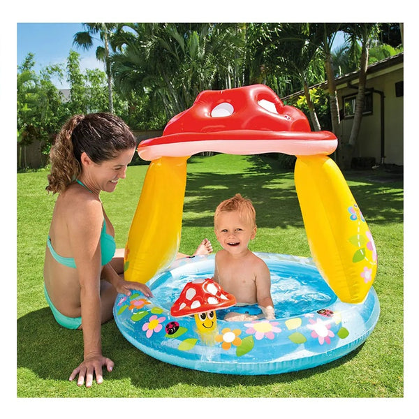 piscina pequeña para bebé champiñón inflable 