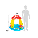 mini piscina inflable champiñón para bebés
