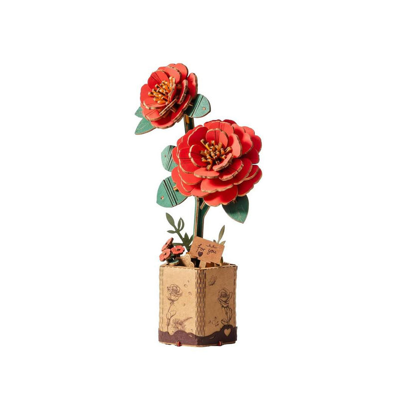 Maqueta Madera Camelia Roja Robotime
