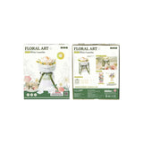 floral art white camelia robotime