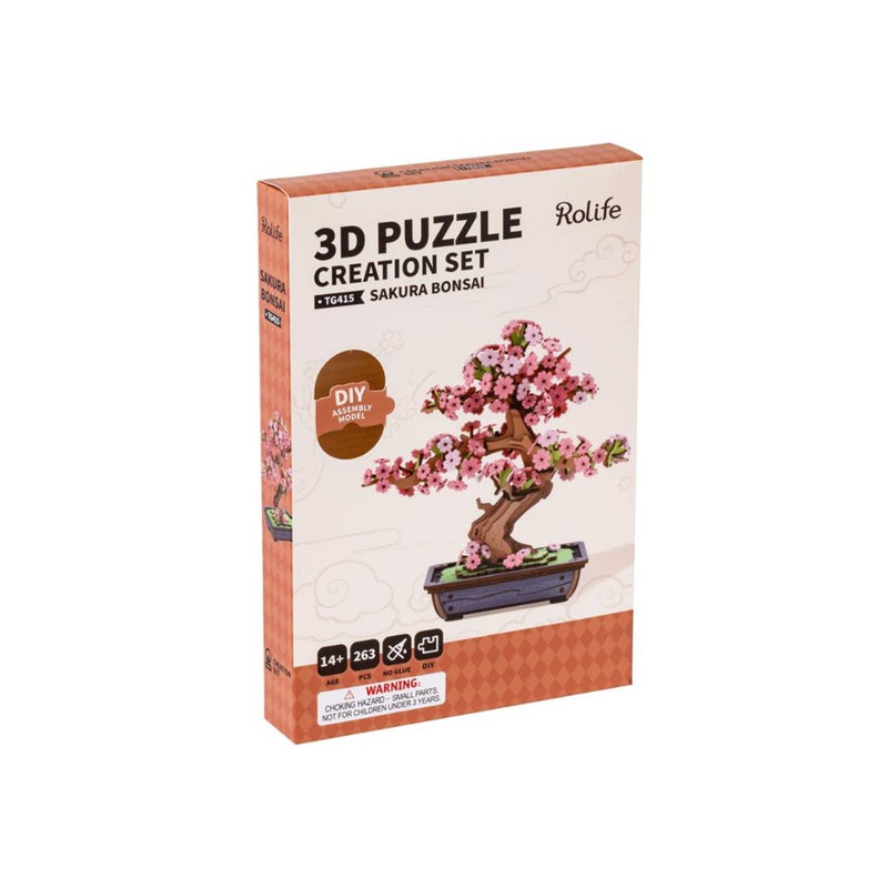 sakura bonsai puzzle 3d robotime