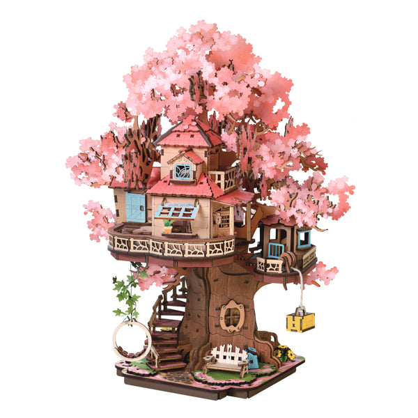 sakura tree house maqueta madera robotime