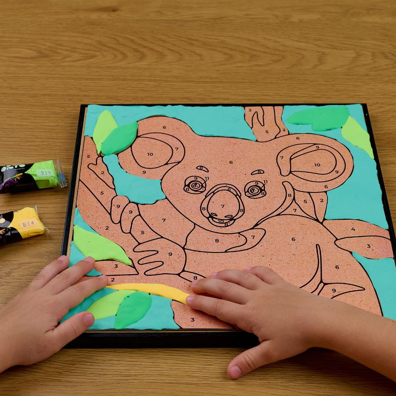 lamina arcilla con numeros diseño koala OKTO 3D