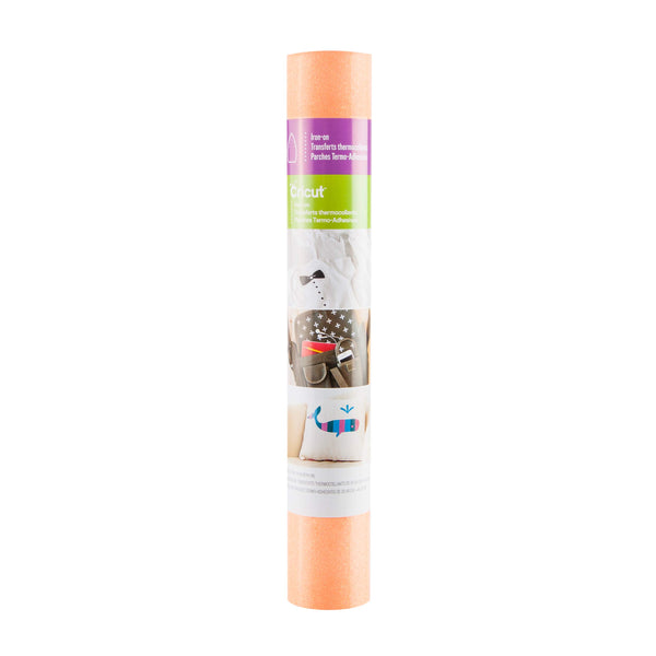 Vinil Têxtil Brilhante Laranja Fluorescente 30x30 Cricut