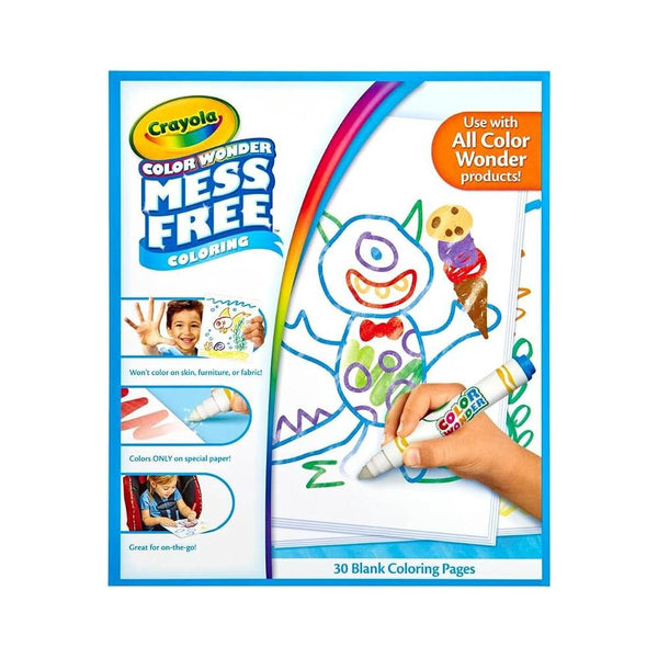 colorea sin manchas hojas sueltas blancas crayola