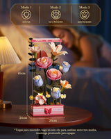 ROKR ramo de flores con motor y luces LED de la marca robotime 