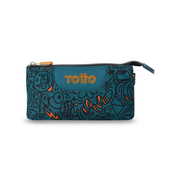 estuche totto grafer 3 compartimentos