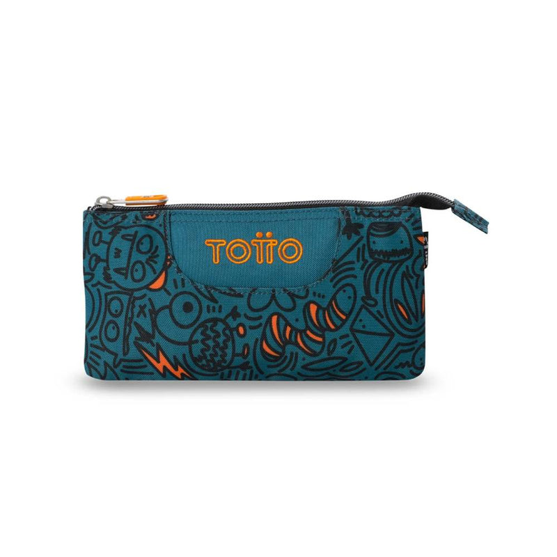 estuche totto grafer 3 compartimentos