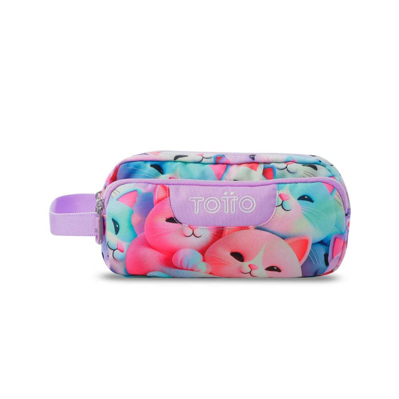 estuche escolar grande mewsy totto