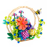 proyecto con bloques de consruccion ramo de flores nice