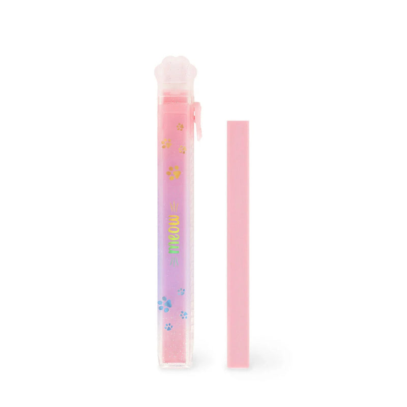 MEOW - RETRACTABLE ERASER WITH REFILL - KITTY