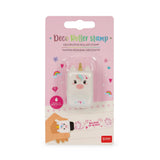 DECO ROLLER STAMP - DECORATIVE ROLLER STAMP - UNICORN - FUCHSIA INK