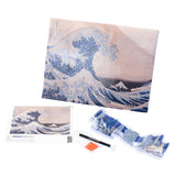 lienzo pintar por diamantes la gran ola diamantiny