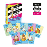 juego de cartas lúdilo taco gato cabra queso pizza waterproof