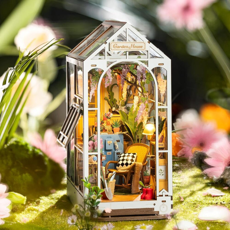 book nook terminado robotime garden house