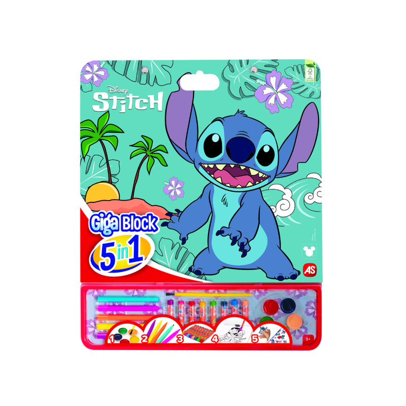 LIBRO ACTIVIDADES GIGA BLOCK 5 EN 1 STITCH