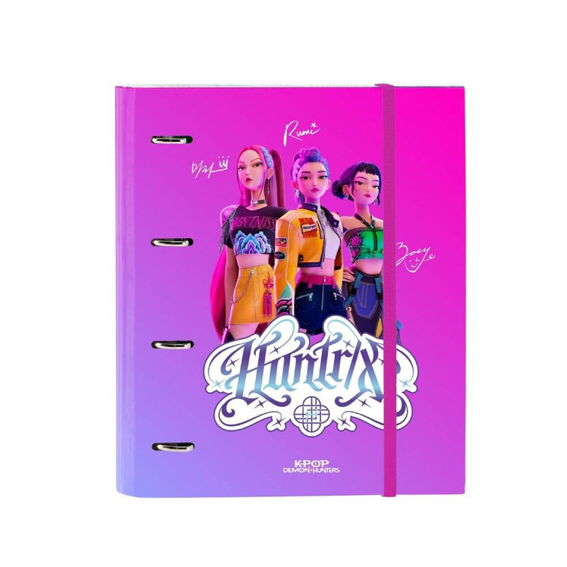 CARPETA 4 ANILLAS A4/35MM + REC 100H C/SEPARADORES KPOP