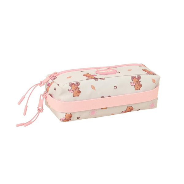 estuche rosa diseño capibara safta