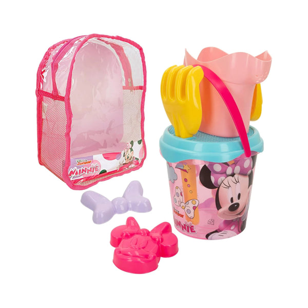 MINNIE-MOCHILA CUBO PLAYA IML D18CM+3 ACC+2 MOLDES+REGADER