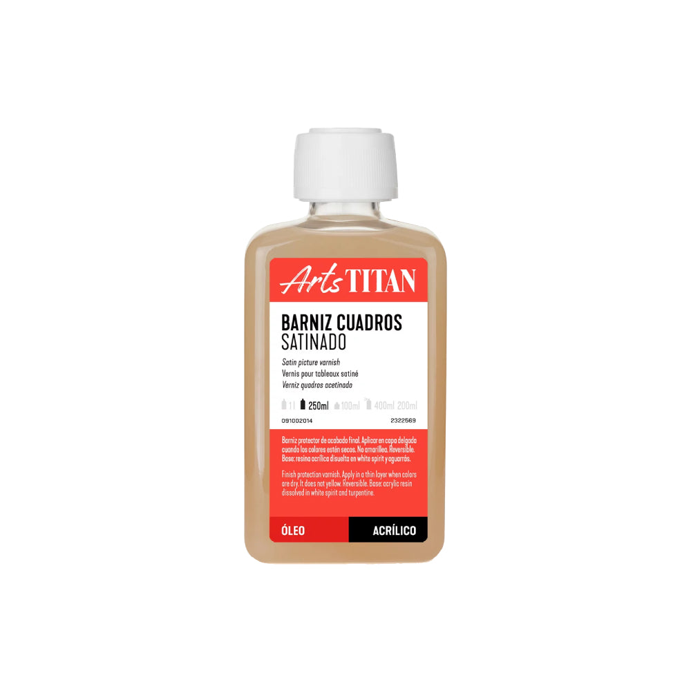 Titan 250ml Barniz Cuadros Satinado