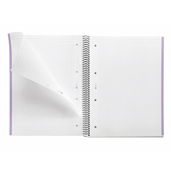 Caderno A4 Grelha Violeta Miquelrius