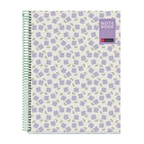 Cuaderno A4 Cuadrícula Violetas Miquelrius