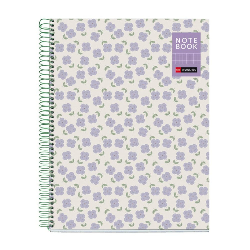 Cuaderno A4 Cuadrícula Violetas Miquelrius