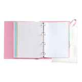 archivador A4 anillas y con recambios miquelrius rosa