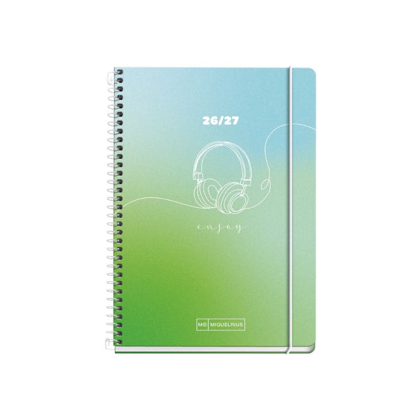 Agenda Escolar Activa Día Página Design Enjoy 2026-27 Miquelrius
