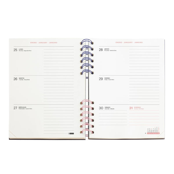 Agenda Escolar Plus Wire-O Semana Vista Back To Basics 2026-27 Miquelrius