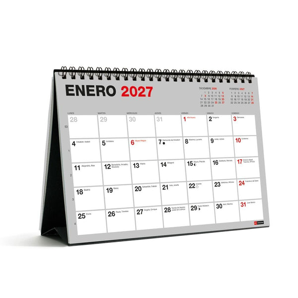 Calend.18 Meses.Sobrem.A5 P/Escr.Basic 2026-27 Miquelrius