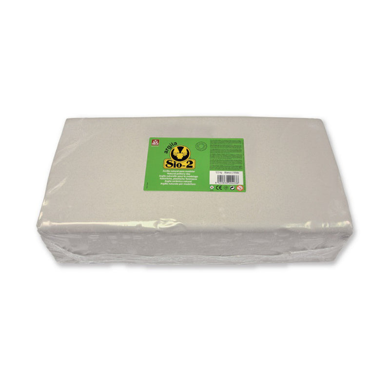 arcilla natural de alfarero color blanco 12,5 kg