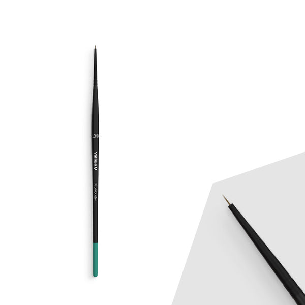 pincel natural para modelismo 10/0 vallejo promodeler