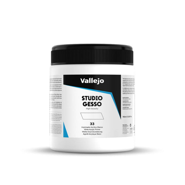 STUDIO GESSO IMPRIMADOR ACRILICO VALLEJO 750 ML
