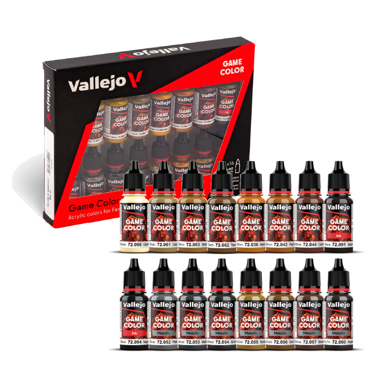 vallejo game color cuero y metal